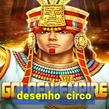 desenho circo digital para colorir